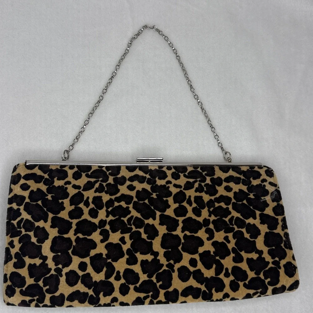 Leopard Print Clutch Bag